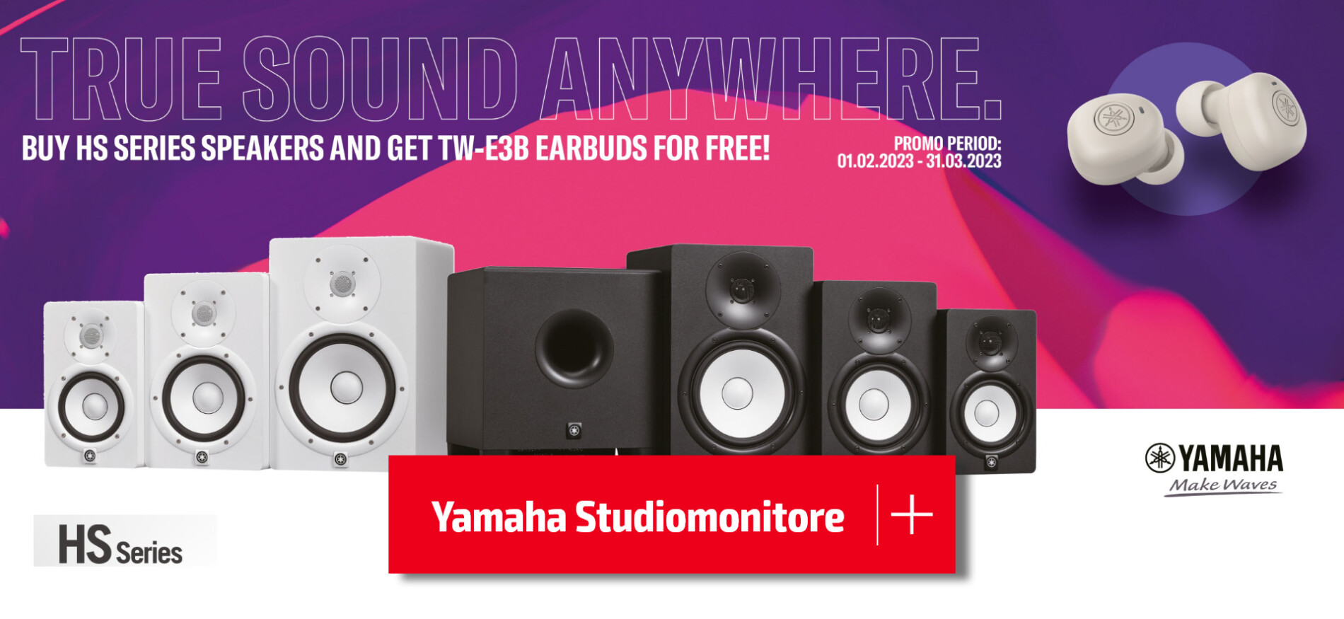 Yamaha HS Studiomonitore Aktion