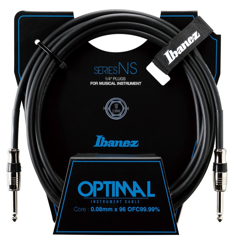 Ibanez NS10 Optimum Guitar Cable 3,05m - Black