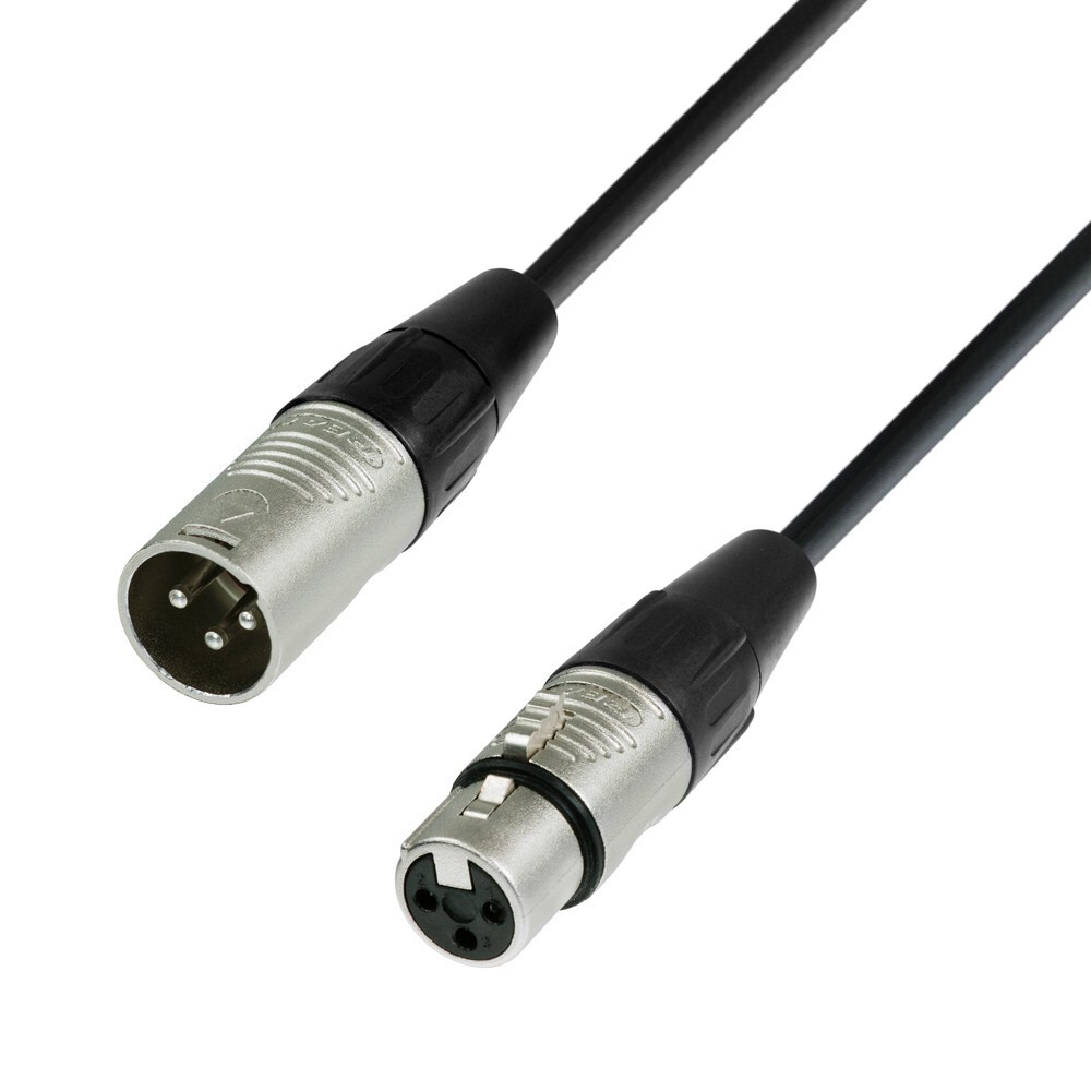 Adam Hall Cables K4MMF0050 Mikrofonkabel XLR W auf XLR M 0,5m