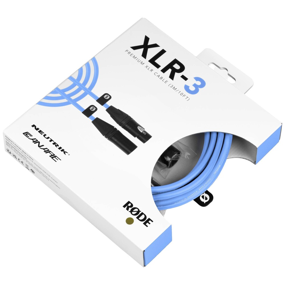 Rode XLR3M-B Premium XLR Mikrofonkabel