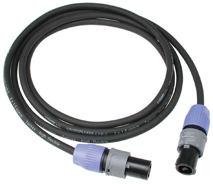 Klotz SC1-02SW LS-Kabel 2x1,5mm&sup2; 2m